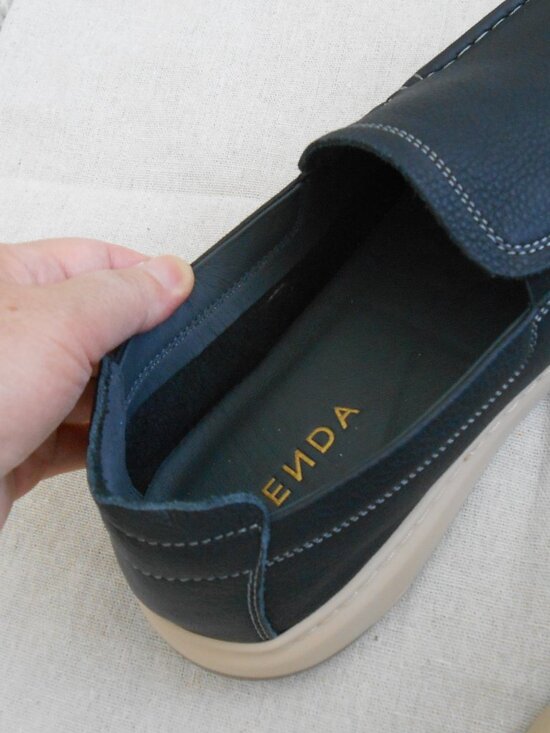 Sen Da Men\'s Black Soft Leather slip on Shoe\'s size 10.5 = size 10 main image 5